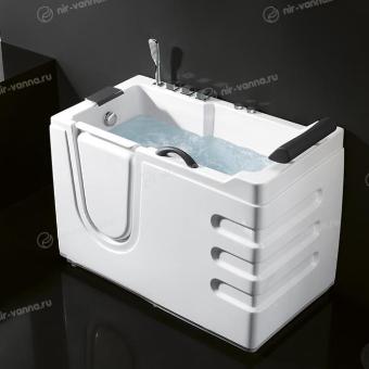 Адаптированная гидромассажная ванна ABBER AB9000 B 130х70 Адаптированная гидромассажная ванна ABBER AB9000 B 130х70