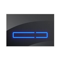 Клавиша смыва Am.Pm Touch Pro черный глянец Клавиша смыва Am.Pm Touch Pro черный глянец