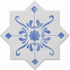 Керамогранит Cevica Becolors 13,25*13,25 Star Decoro Stencil Electric Blue