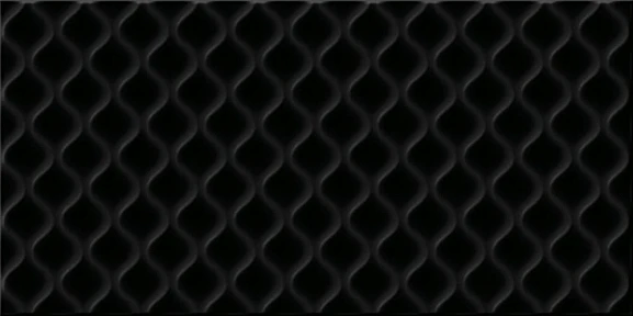 Керамическая плитка Cersanit Deco DEL232 29,8*59,8 рельеф черная