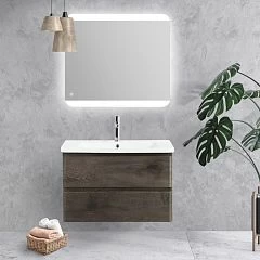 Комплект мебели BelBagno Albano-Cer 80 Rovere Nature Grigio