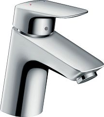 Смеситель Hansgrohe Logis 71077000 для раковины с донным клапаном push-open хром