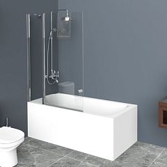 Душевая шторка на ванну BelBagno UNO-V-11-120/150-C-Cr 120*150 L/R