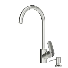 Смеситель AM.PM Like F8007D11 для кухни с дозатором сатин