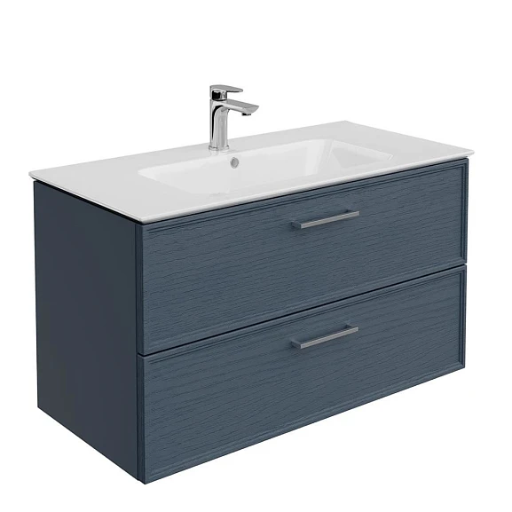 Тумба под раковину Kerama Marazzi Piano 95 ясень синий матовый