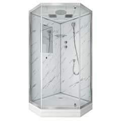 Душевая кабина Niagara Luxe NG-7702DM 100х100х210 L/R стенки мрамор