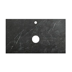 Столешница из керамогранита BelBagno 100х46 KEP-100-MNO Marmo Nero Opaco (черный матовый мрамор)
