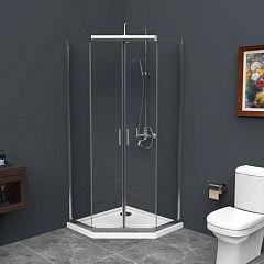 Душевой уголок BelBagno UNO-195-P-2-100-C-Cr 100*100*195 без поддона