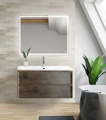 Комплект мебели BelBagno Albano 90 Rovere Nature Grigio