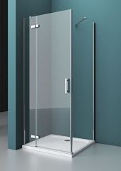 Душевой уголок BelBagno KRAFT-AH-12-90/100-C-Cr-L 90*100*198 (с поддоном TRAY-AS-AH-100/90-30-W)