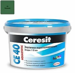 Затирка Ceresit CE40 Aquastatic №70 зеленая 2кг