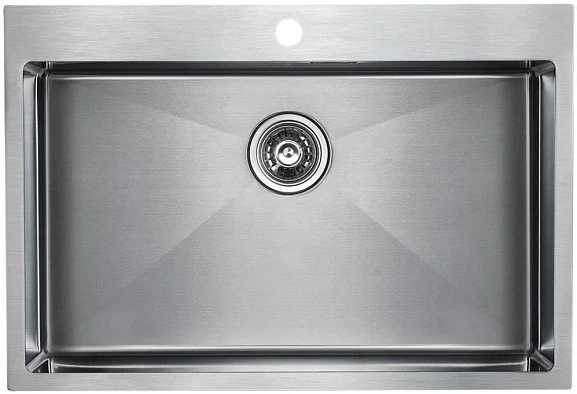 Кухонная мойка Paulmark Saar PM807551-BS 75*51 сталь