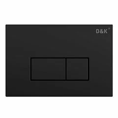 Клавиша смыва D&K Rhein DB1499025 черная для системы инсталляции DI8050127