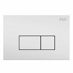 Клавиша смыва D&K Rhein DB1499016 белая для системы инсталляции DI8050127