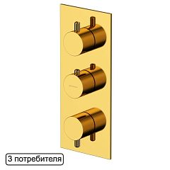 Термостат Whitecross Y Gold Y1238GL для ванны и душа скрытый монтаж золото