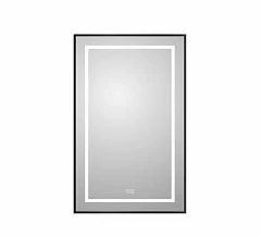 Зеркало BelBagno Kraft SPC-KRAFT-500-800-LED-TCH-WARM-NERO 50*80 черное с Led-подсветкой и функцией антизапотевания