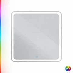 Зеркало Cezares Multicolore CZR-SPC-MC-800-800-RGB-TCH 80*80 со встроенной разноцветной подсветкой RGB