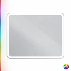 Зеркало Cezares Multicolore CZR-SPC-MC-1000-800-RGB-TCH 100*80 со встроенной разноцветной подсветкой RGB