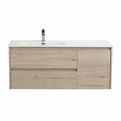 Тумба с раковиной BelBagno Kraft 120 Rovere Galifax Bianco L