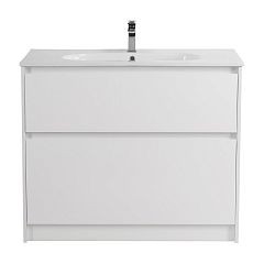 Тумба с раковиной BelBagno Kraft 100 напольная Bianco Opaco (раковина LOV-1000-LVB)