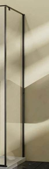 Душевая стенка боковая Vincea Slim-N VSG-5SN900CLB 90*195 профиль черный матовый