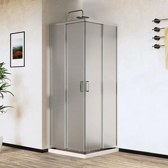 Душевой уголок Vincea City 100*90*195 стекло текстурированное без поддона