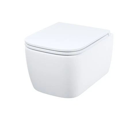 Подвесной унитаз Iddis Bridge BRIRNSEi25 34,5*49 безободковый с крышкой-сиденьем микролифт