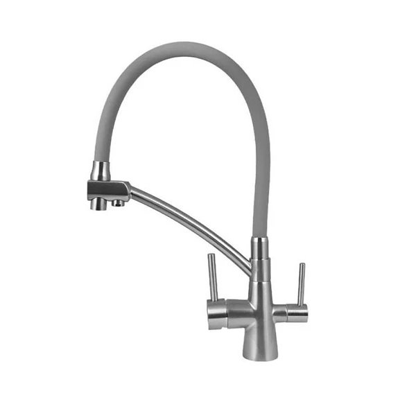 Смеситель Olive’s Balear 13455BL для кухни с гибким изливом и функцией подключения фильтра