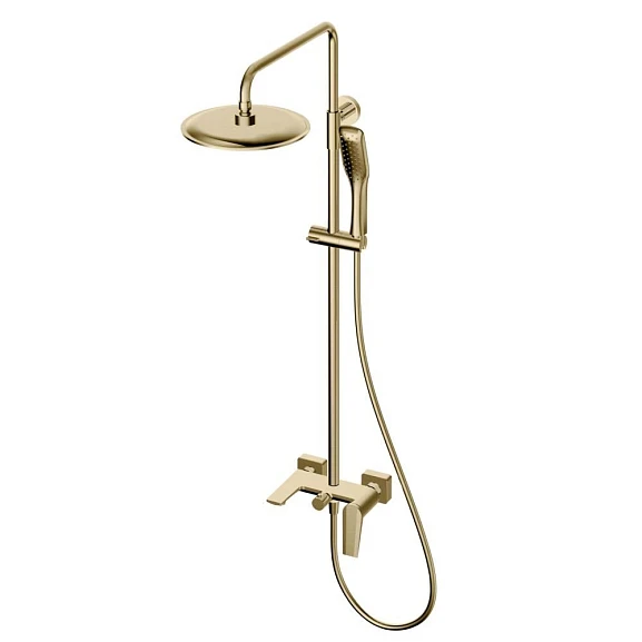Душевая стойка Olive’s Viar 28511VRG с изливом золотой сатин