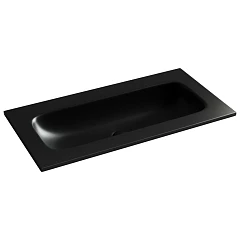 Встраиваемая раковина Ceramicanova Grace 91*45,7 без отверстия под смеситель черная матовая Встраиваемая раковина Ceramicanova Grace 91*45,7 без отверстия под смеситель черная матовая