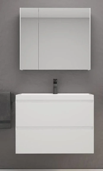 Комплект мебели Style Line Манхэттен 80 подвесной белый матовый