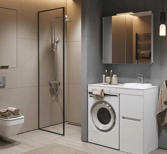 Комплект мебели Alavann Cosmetic 90 белый глянец L/R