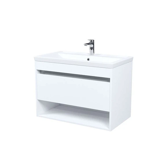 Тумба с раковиной Iddis Zodiac X 80 белая матовая