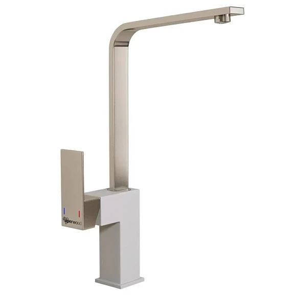 Смеситель Uperwood UPD-002-02 для кухни белый/хром