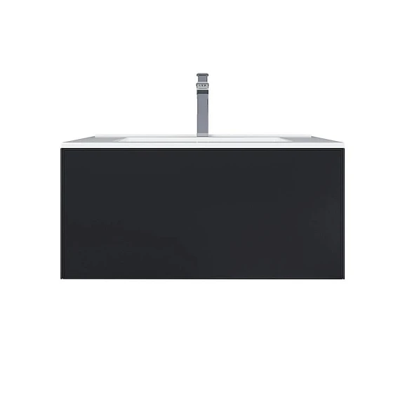 Тумба под раковину Uperwood Parma Premium 75 черная, подвесная