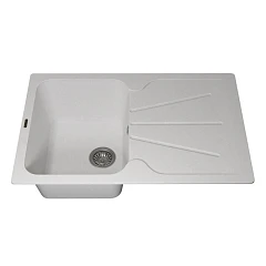 Кухонная мойка Uperwood Quartz UPD-04 78х51 белая матовая Кухонная мойка Uperwood Quartz UPD-04 78х51 белая матовая