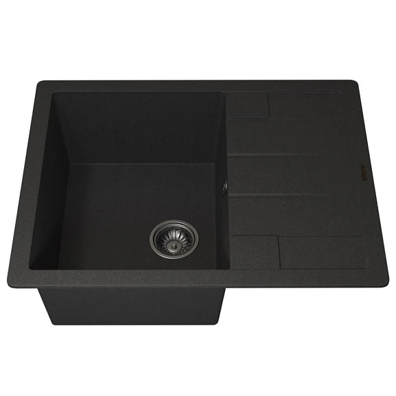 Кухонная мойка Uperwood Quartz UPD-03 65х51 черная матовая