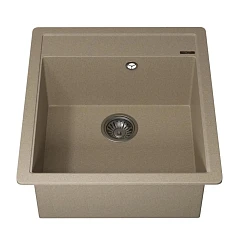 Кухонная мойка Uperwood Quartz UPD-07 46х51 бежевая матовая Кухонная мойка Uperwood Quartz UPD-07 46х51 бежевая матовая