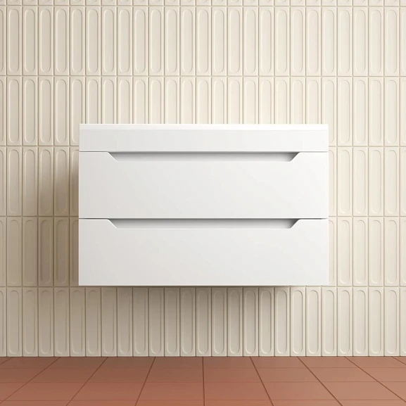 Тумба с раковиной Style Line Остин 80 подвесная белая матовая