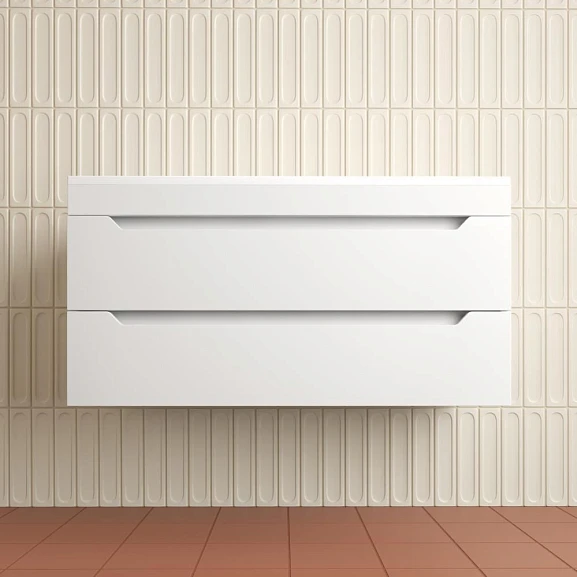 Тумба с раковиной Style Line Остин 100 подвесная белая матовая