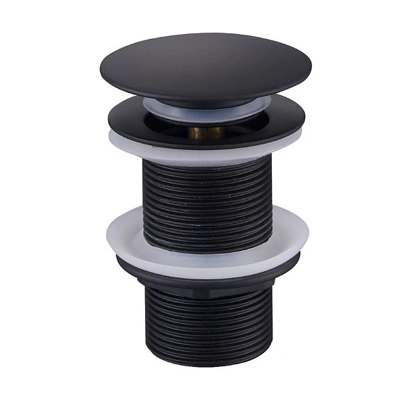 Донный клапан Raglo R600.02.06 1 1/4 без перелива черный матовый