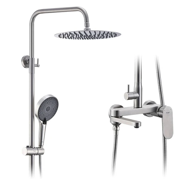 Душевая стойка Raglo R10.24.05 с изливом сатин