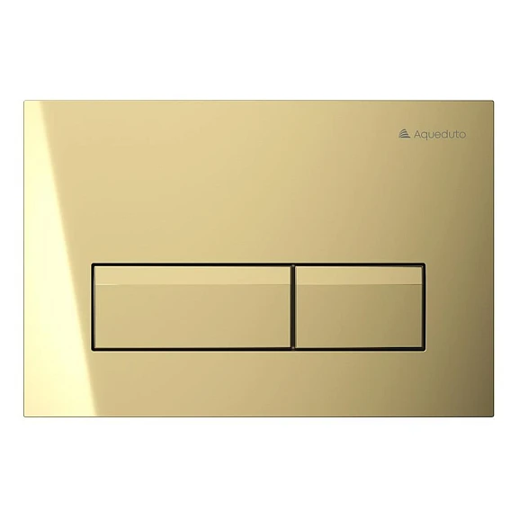 Клавиша смыва Aqueduto Retangulo Novo RET0250 шлифованное золото