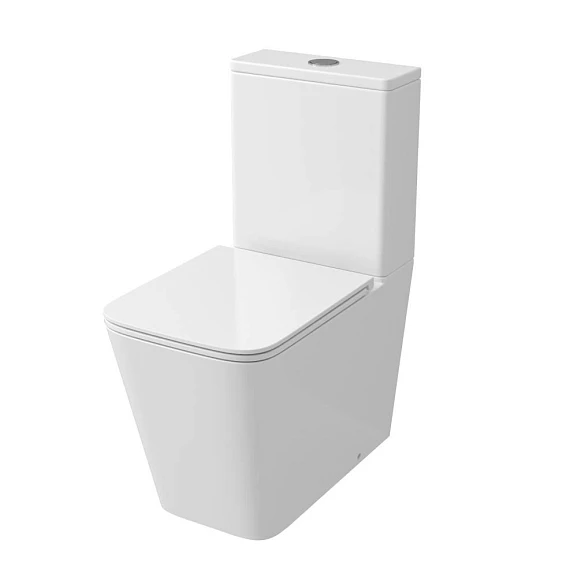 Унитаз-компакт Grossman GR-4418SQ 36,5*61 Tornado безободковый, с крышкой-сиденьем микролифт Slim