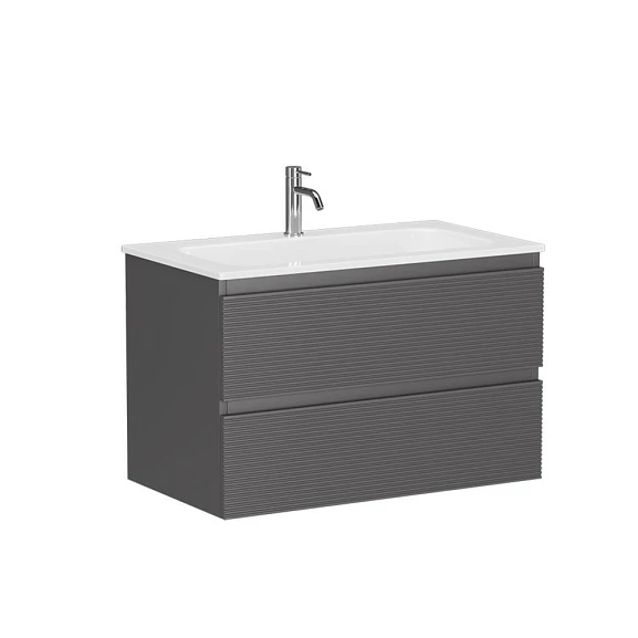 Тумба с раковиной Sancos Folk 80 Grey soft