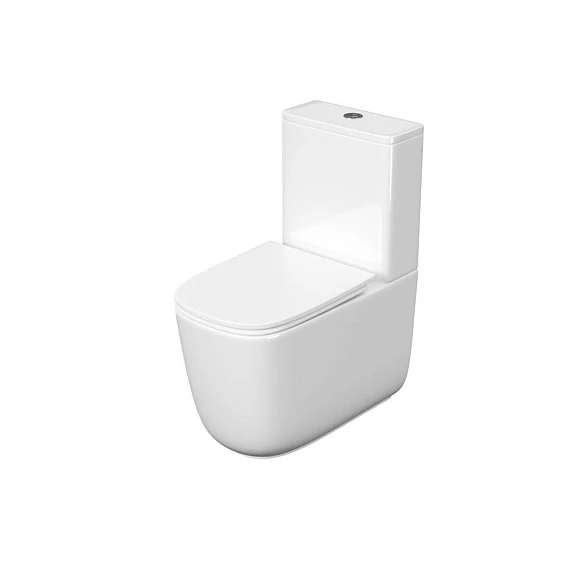 Унитаз-компакт Aquatek Optima Plus Square безободковый, Торнадо с крышкой-сиденьем микролифт