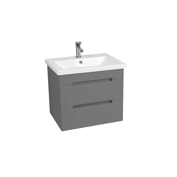 Тумба с раковиной Viant Марсель VMAR50COG-T2YP 50 подвесная графит (раковина Como 50)