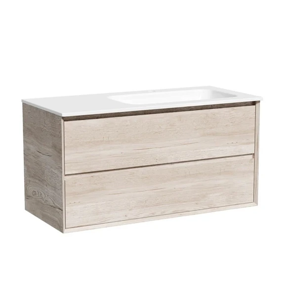 Тумба с раковиной Sancos Marmi 2.0 100 дуб галифакс натуральный R