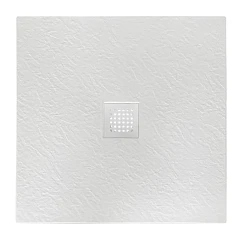 Душевой поддон BelBagno Uno 90*90*3,5 квадратный белый с сифоном и белой матовой декоративной накладкой Душевой поддон BelBagno Uno 90*90*3,5 квадратный белый с сифоном и белой матовой декоративной накладкой