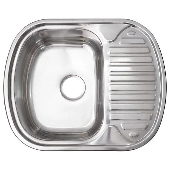 Кухонная мойка Melana 60*49 врезная овальная без сифона и отверстия под смеситель